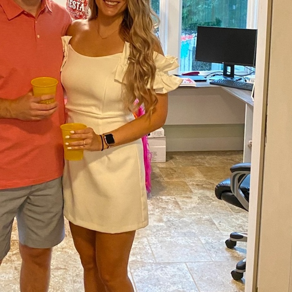 White off the shoulder dress